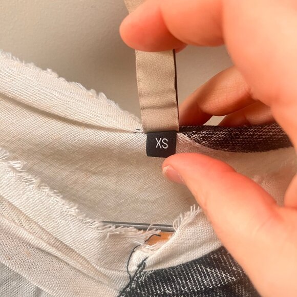 Polka Dot Linen/Cotton Blend Short-Sleeve Tunic‎ Dress By Cynthia Ashby Sz. XS - Picture 5 of 6